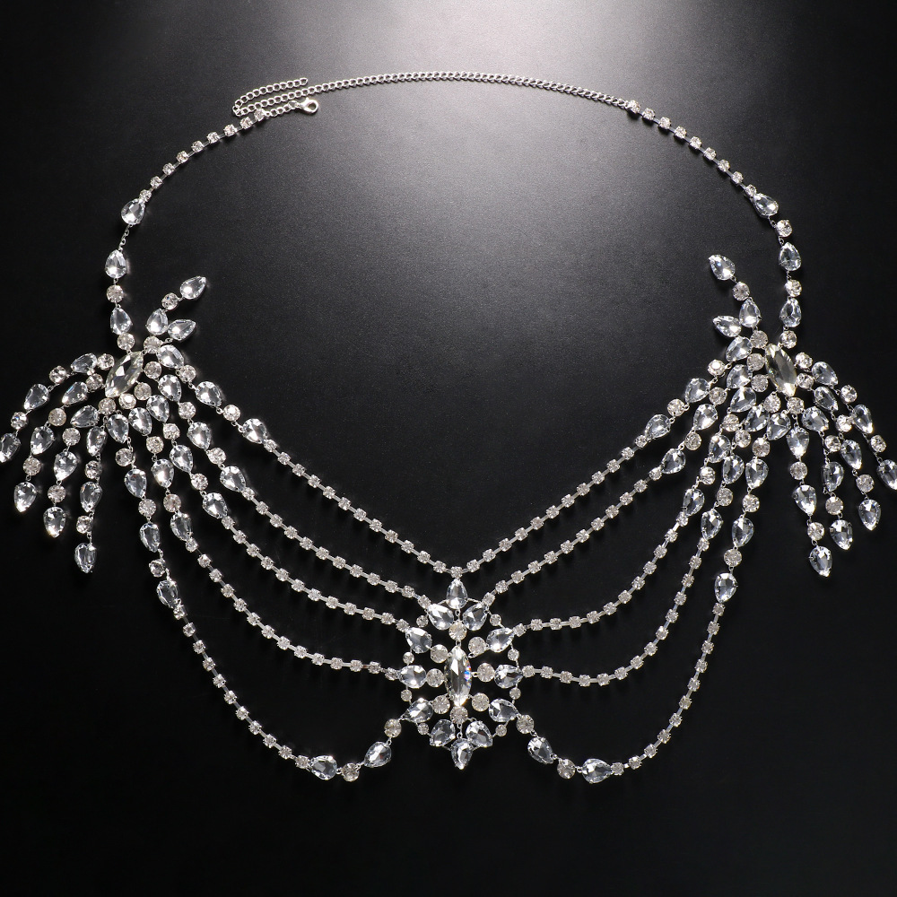 Boho Crystal Bridal Shoulder C - Body Jewelry Retainers recension och pris