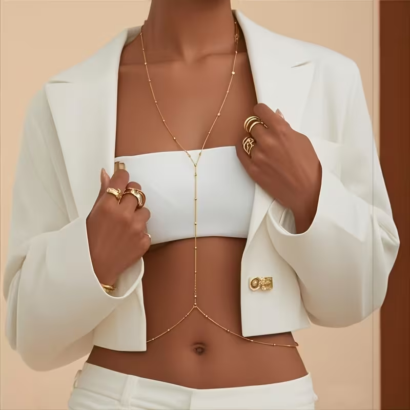 Fashion Simple Bead Chain Bohe - Body Jewelry For You recension och pris