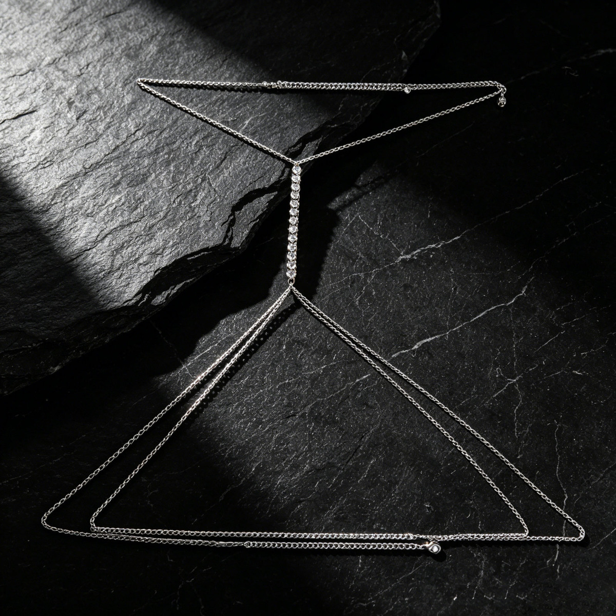 Y-Shaped Body Chain Jewelry -B - Body Jewelry Retainers recension och pris