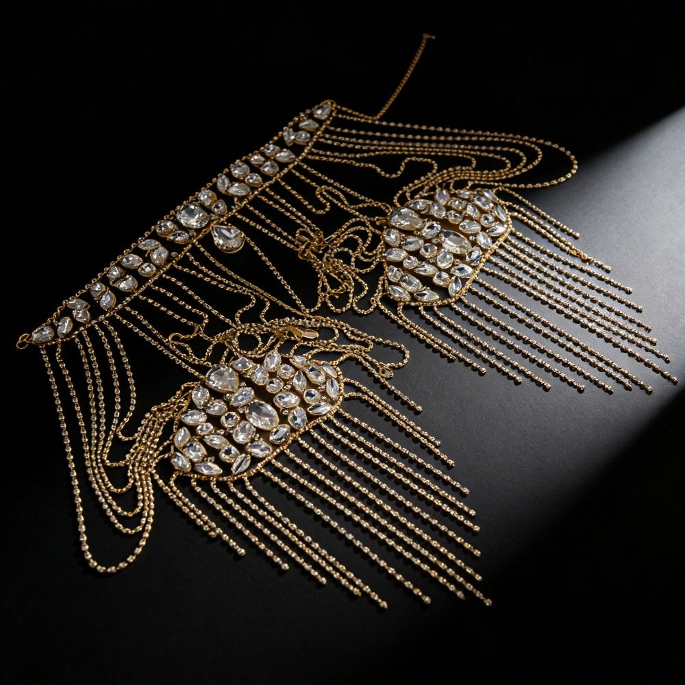 Luxurious Design Rhinestone Sh - Body Jewelry Necklace recension och pris